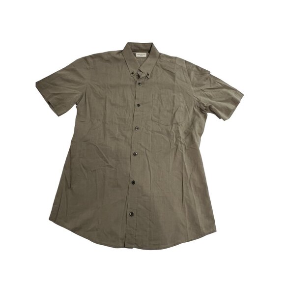 Dries Van Noten Button Front Shirt in Green